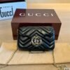 Gucci Black GG Chevron Mini Flap Bag — view 1 Gucci Black GG Chevron Mini Flap Bag — view 1