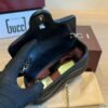 Gucci Black GG Chevron Mini Flap Bag — view 3 Gucci Black GG Chevron Mini Flap Bag — view 3