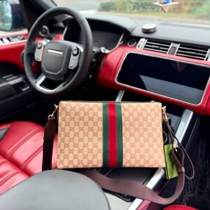Gucci GG Stripe Messenger Bag — view 1 Gucci GG Stripe Messenger Bag — view 1