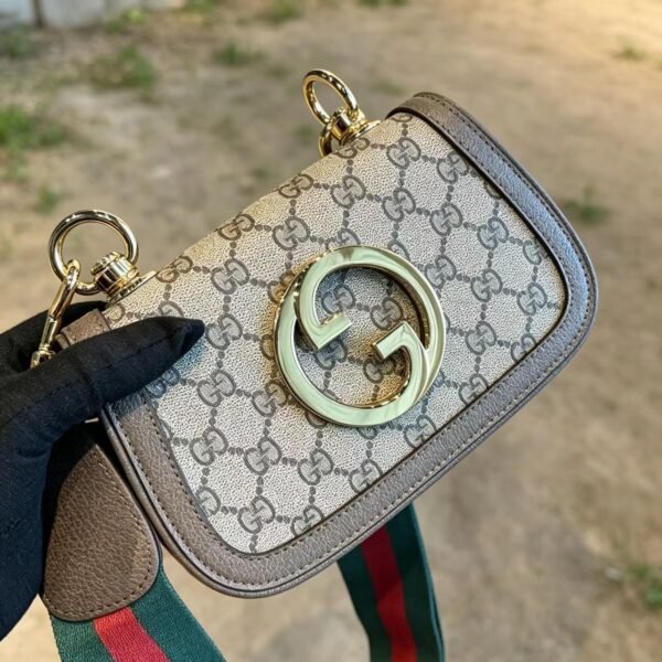 Gucci GG Interlocking Mini Flap Bag — view 2 Gucci GG Interlocking Mini Flap Bag — view 2