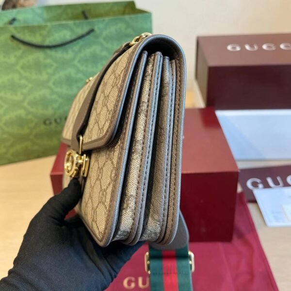 Gucci GG Interlocking Mini Flap Bag — view 5 Gucci GG Interlocking Mini Flap Bag — view 5