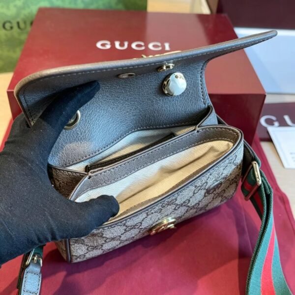 Gucci GG Interlocking Mini Flap Bag — view 6 Gucci GG Interlocking Mini Flap Bag — view 6
