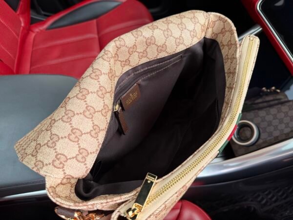 Gucci GG Stripe Flap Messenger Bag — view 9 Gucci GG Stripe Flap Messenger Bag — view 9