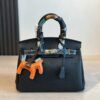 Hermès Black Structured Top-Handle Handbag — view 8