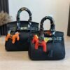 Hermès Black Structured Top-Handle Handbag — view 9
