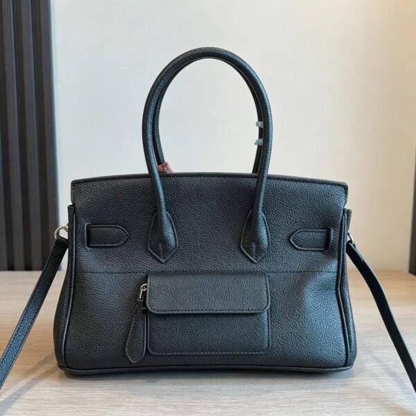 Hermès Black Structured Shoulder Handbag — view 5 Hermès Black Structured Shoulder Handbag — view 5