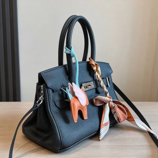 Hermès Black Structured Shoulder Handbag — view 7 Hermès Black Structured Shoulder Handbag — view 7