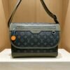 Louis Vuitton Monogram Messenger Bag — Olive Trim — view 7