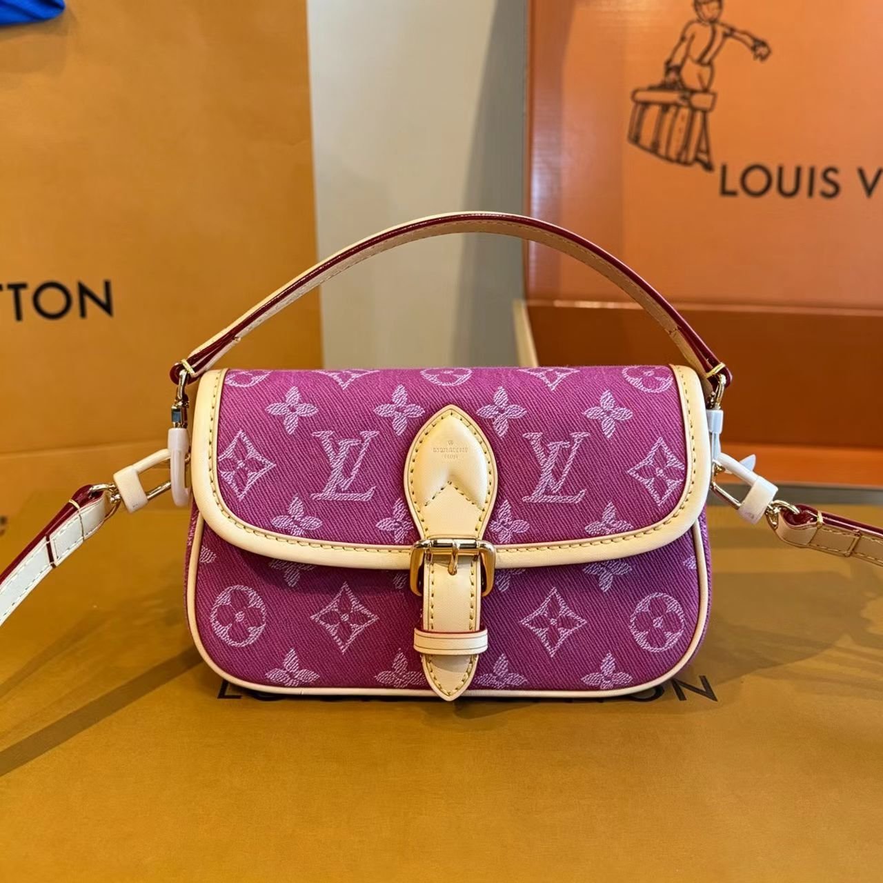 Louis Vuitton Pink Monogram Mini Shoulder Bag — view 1