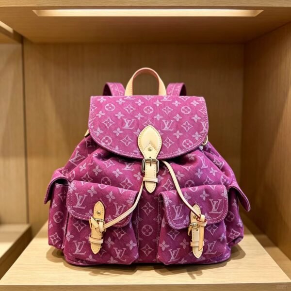 Louis Vuitton Pink Monogram Backpack — view 3