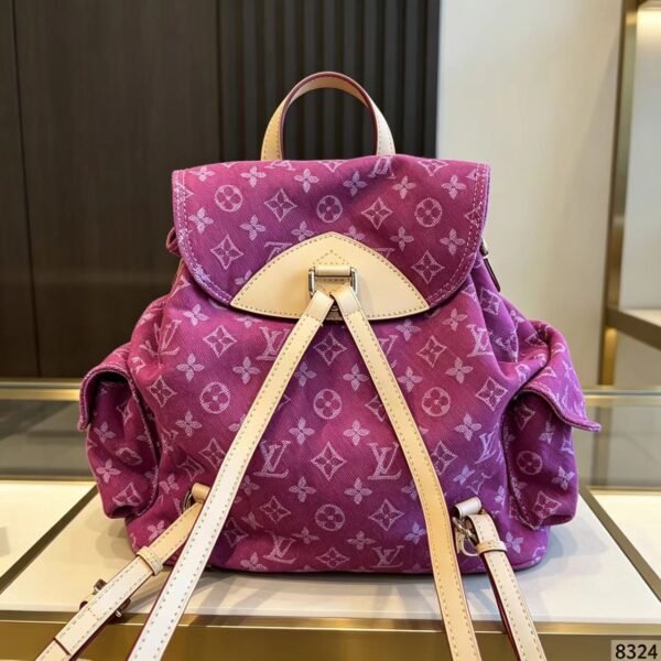 Louis Vuitton Pink Monogram Backpack — view 5