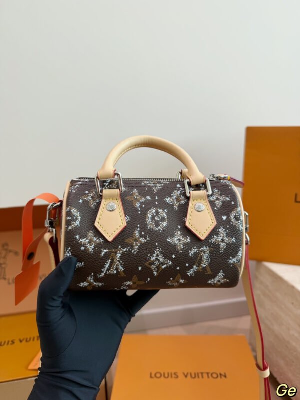 Louis Vuitton Brown Monogram Mini Handbag — 16 cm — view 7