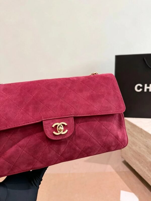 CHANEL Maxi Textured Leather Flap Bag — view 3