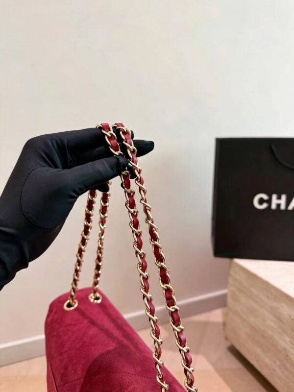 CHANEL Maxi Textured Leather Flap Bag — view 6