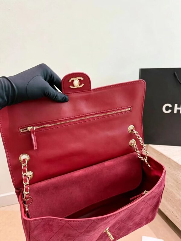 CHANEL Maxi Textured Leather Flap Bag — view 8