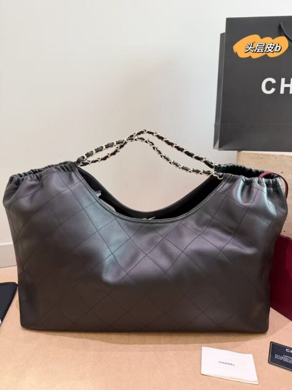 CHANEL Large Quilted Shopping Bag — view 3
