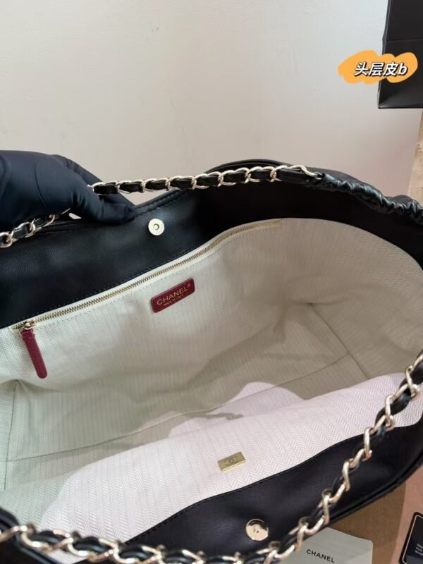 CHANEL Large Quilted Shopping Bag — view 8