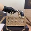 Dior Metallic Lattice Top-Handle Bag — view 1