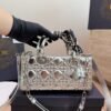 Dior Metallic Lattice Top-Handle Bag — view 2